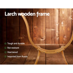 Gardeon Hammock Chair Timber Outdoor Furniture Camping with Wooden Stand - Home & Garden > Hammocks