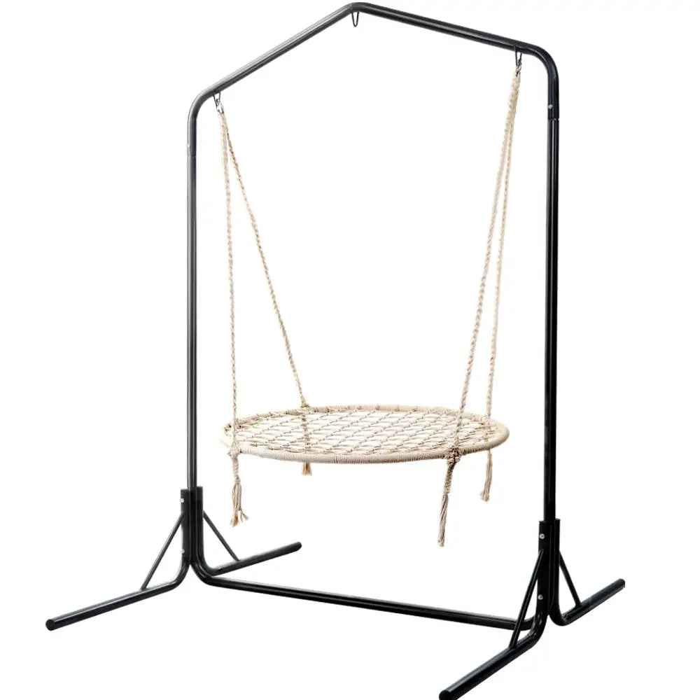 Gardeon Hammock Chair with Stand Nest Web Outdoor Swing 100cm - Furniture > Outdoor