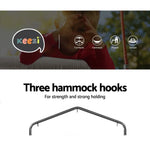 Gardeon Hammock Chair with Stand Nest Web Outdoor Swing 100cm - Furniture > Outdoor