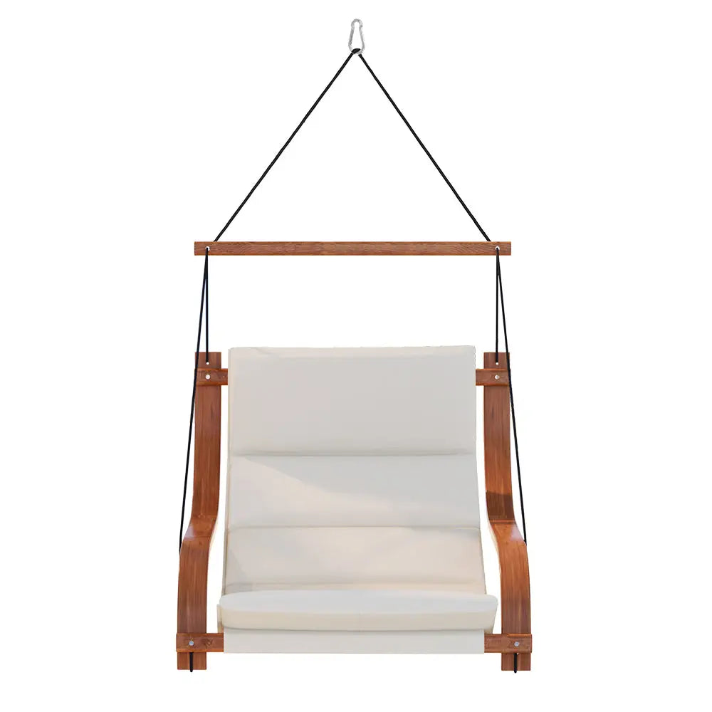 Gardeon Hammock Chair Wooden Hanging Indoor Outdoor Lounge Patio - Home & Garden > Hammocks
