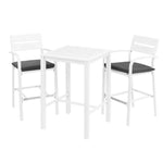 Gardeon Outdoor Bar Set Stools 3-Piece Dining Chairs Table Patio Aluminium Bistro Set - Furniture > Outdoor > Outdoor