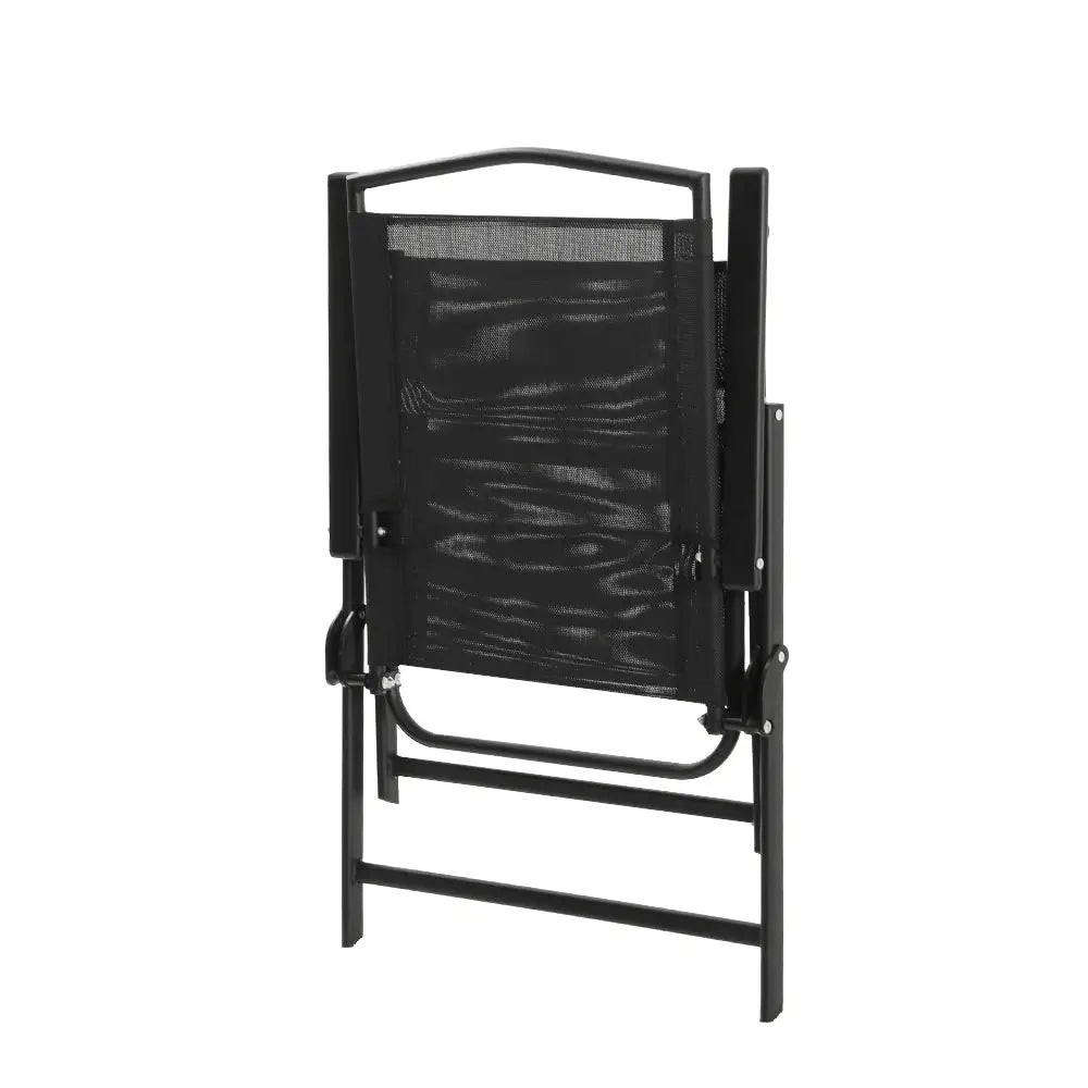 Gardeon Outdoor Chairs Portable Folding Camping Chair Steel Patio Furniture - Furniture > Outdoor