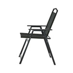 Gardeon Outdoor Chairs Portable Folding Camping Chair Steel Patio Furniture - Furniture > Outdoor