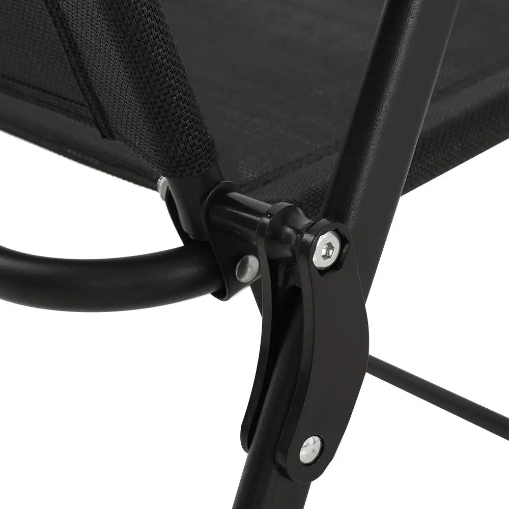 Gardeon Outdoor Chairs Portable Folding Camping Chair Steel Patio Furniture - Furniture > Outdoor