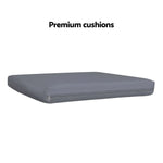 Gardeon Outdoor Dining Chairs Patio Furniture Rattan Lounge Chair Cushion Felix - Furniture > Outdoor