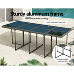 Gardeon Outdoor Dining Set 13 Piece Wicker Table Chairs Setting Grey - Furniture > Outdoor