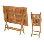 Gardeon Outdoor Dining Set 7 Piece Wooden Table Chairs Setting Foldable - Furniture > Outdoor