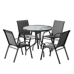 Gardeon Outdoor Dining Set Table and Chairs Patio Garden Furniture Bistro Set - Furniture > Outdoor > Outdoor Dining