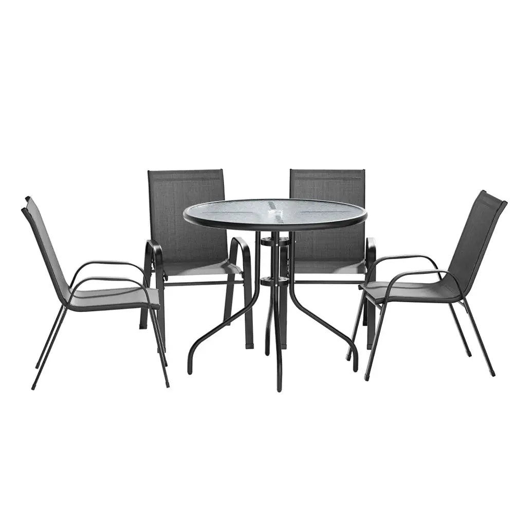 Gardeon Outdoor Dining Set Table and Chairs Patio Garden Furniture Bistro Set - Furniture > Outdoor > Outdoor Dining