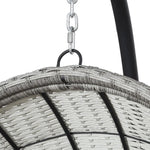 Gardeon Outdoor Egg Swing Chair Wicker Furniture Pod Stand Armrest Light Grey - Furniture > Outdoor