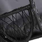 Gardeon Outdoor Egg Swing Chair Wicker Furniture Pod Stand Armrest Black - Furniture > Outdoor