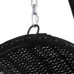Gardeon Outdoor Egg Swing Chair Wicker Furniture Pod Stand Armrest Black - Furniture > Outdoor
