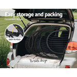 Gardeon Outdoor Egg Swing Chair Wicker Rope Furniture Pod Stand Foldable Grey - Furniture > Outdoor