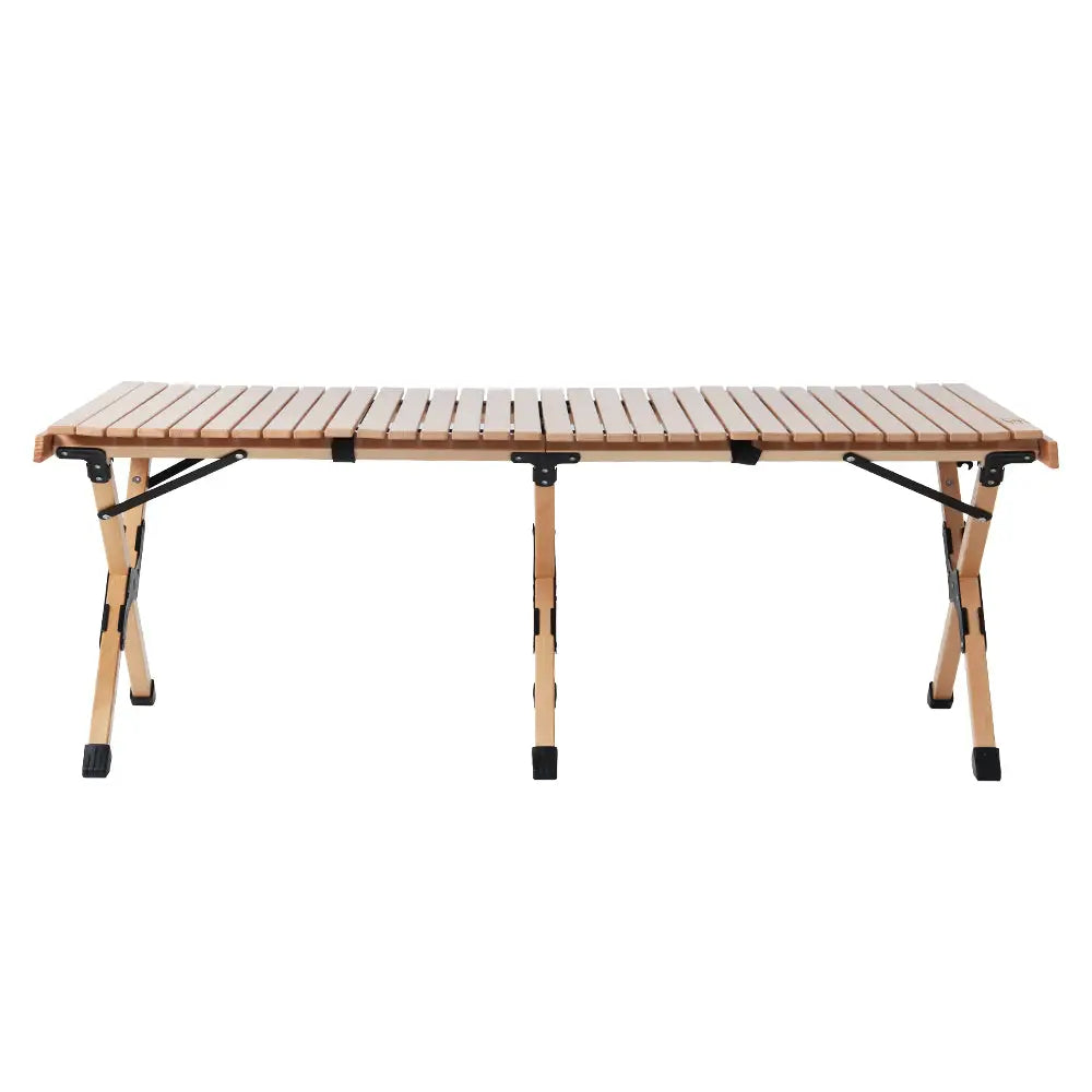 Gardeon Outdoor Furniture Wooden Egg Roll Picnic Table Camping Desk 120CM - Furniture > Outdoor