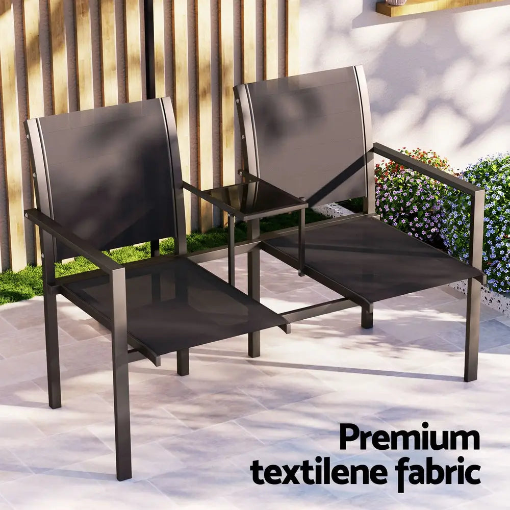 Gardeon Outdoor Garden Bench Seat Chair Table Loveseat Patio Furniture Park - Furniture > Outdoor