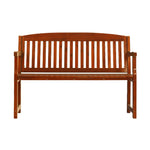 Gardeon Outdoor Garden Bench Wooden 2 Seater Lounge Chair Patio Furniture Brown - Furniture > Outdoor