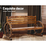 Gardeon Outdoor Garden Bench Wooden 3 Seat Wagon Chair Lounge Patio Furniture - Furniture > Outdoor
