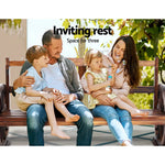 Gardeon Outdoor Garden Bench Wooden 3 Seater Wagon Chair Lounge Patio Furniture - Furniture > Outdoor