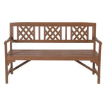 Gardeon Outdoor Garden Bench Wooden Chair 3 Seat Patio Furniture Lounge Natural - Furniture > Outdoor > Outdoor Chairs