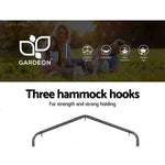 Gardeon Outdoor Hammock Chair with Stand Hanging Hammock with Pillow Cream - Furniture > Outdoor