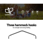 Gardeon Outdoor Hammock Chair with Stand Swing Hanging Hammock Garden Cream - Furniture > Outdoor