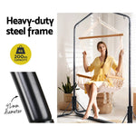 Gardeon Outdoor Hammock Chair with Stand Swing Hanging Hammock Garden Cream - Furniture > Outdoor
