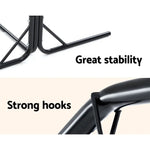 Gardeon Outdoor Hammock Chair with Stand Tassel Hanging Rope Hammocks Grey - Furniture > Outdoor