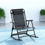 Gardeon Outdoor Rocking Chair Folding Reclining Recliner Patio Furniture Garden - Furniture > Outdoor