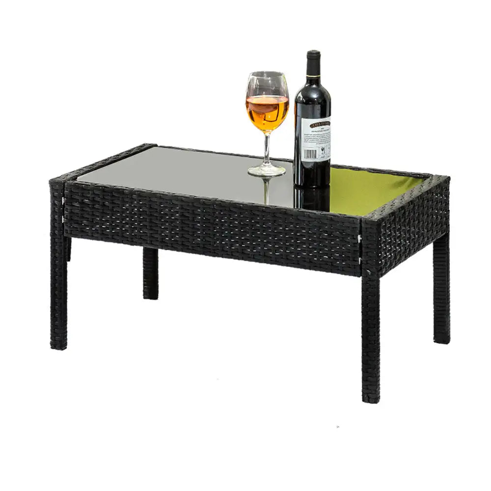Gardeon Outdoor Sofa Set Wicker Lounge Setting Table and Chairs Storage Cover - Furniture > Outdoor > Outdoor Sofas &
