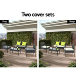 Gardeon Outdoor Sofa Set Wicker Lounge Setting Table and Chairs Patio Furniture - Furniture > Outdoor