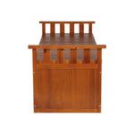 Gardeon Outdoor Storage Bench Box 129cm Wooden Garden Toy Chest Sheds Patio Furniture XL Natural - Home & Garden >