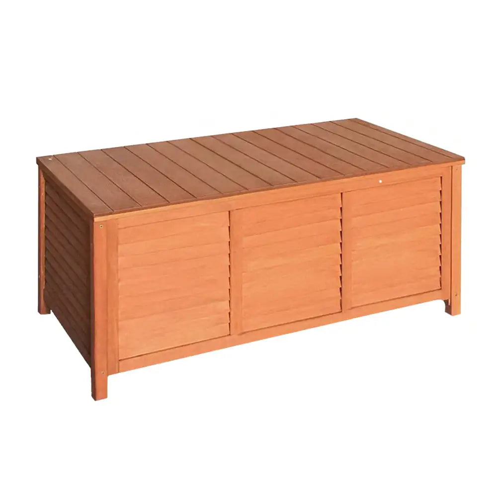 Gardeon Outdoor Storage Bench Box 210L Wooden Patio Furniture Garden Chair Seat - Home & Garden > Storage
