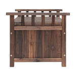 Gardeon Outdoor Storage Bench Box Wooden Garden Toy Tool Shed Patio Furniture Charcoal - Furniture > Outdoor