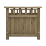 Gardeon Outdoor Storage Bench Box Wooden Garden Toy Tool Sheds Patio Furniture Brown - Furniture > Outdoor