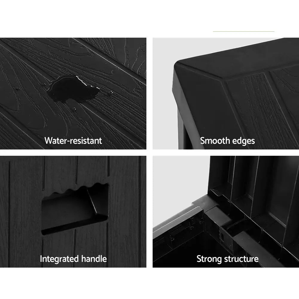 Gardeon Outdoor Storage Box 195L Bench Seat Garden Deck Toy Tool Sheds - Furniture > Outdoor