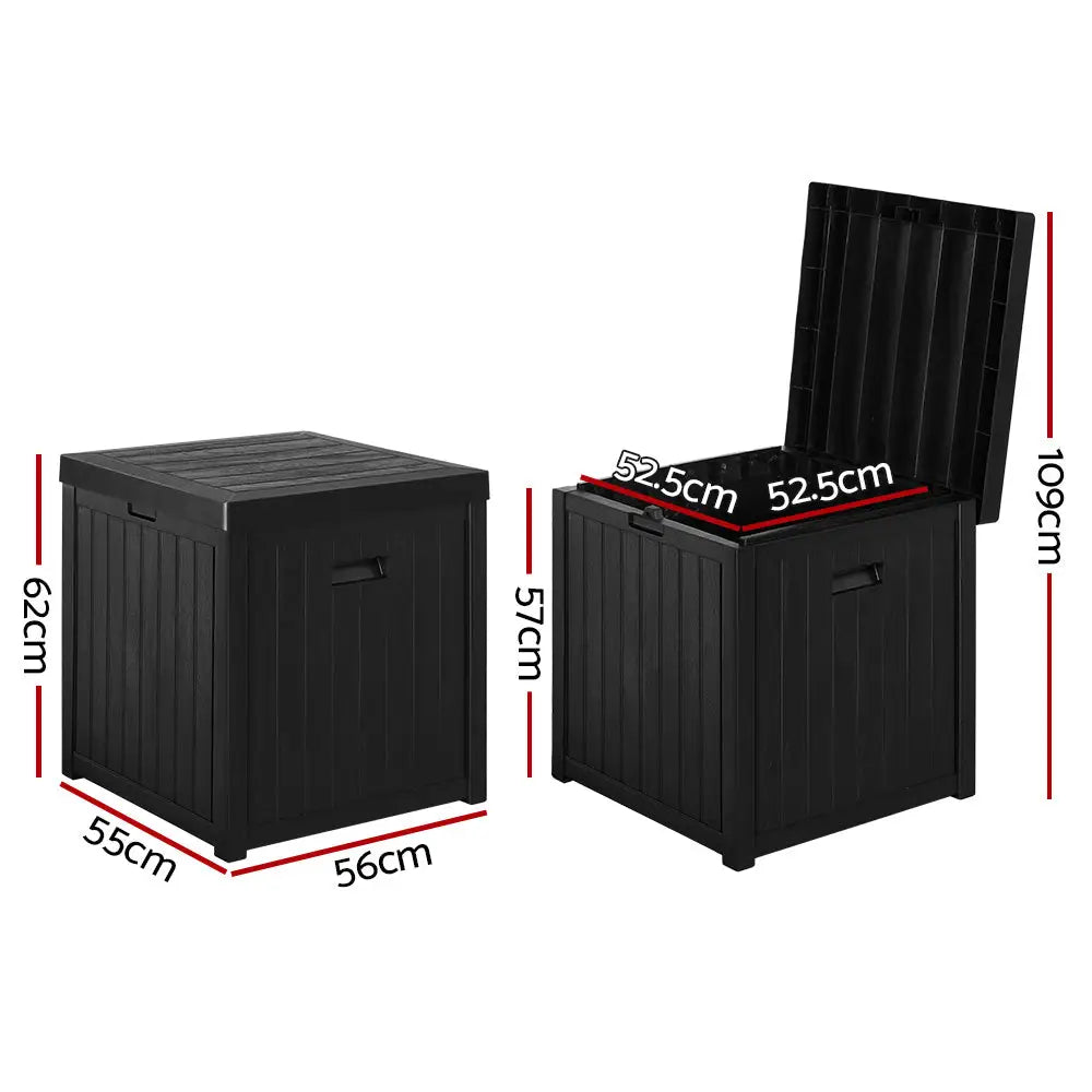 Gardeon Outdoor Storage Box 195L Bench Seat Garden Deck Toy Tool Sheds - Furniture > Outdoor