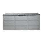 Gardeon Outdoor Storage Box 290L Lockable Organiser Garden Deck Shed Tool Grey - Home & Garden > Storage