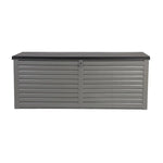 Gardeon Outdoor Storage Box 390L Container Lockable Garden Bench Tools Toy Shed Black - Home & Garden > Storage
