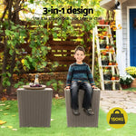 Gardeon Outdoor Storage Box 43L Container Side Table Garden Bench Tool Sheds - Home & Garden > Storage