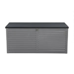 Gardeon Outdoor Storage Box 490L Container Lockable Garden Bench Tools Toy Shed Black - Home & Garden > Storage