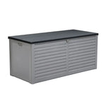 Gardeon Outdoor Storage Box 490L Container Lockable Garden Bench Tools Toy Shed Black - Home & Garden > Storage