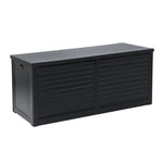 Gardeon Outdoor Storage Box 490L Container Lockable Garden Bench Shed Tools Toy All Black - Home & Garden > Storage
