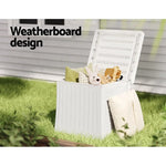 Gardeon Outdoor Storage Box 56L Container Lockable Indoor Garden Toy Tool Shed - Home & Garden > Storage