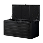 Gardeon Outdoor Storage Box 680L Container Lockable Garden Bench Shed Tool All Black - Home & Garden > Storage