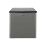 Gardeon Outdoor Storage Box 680L Container Lockable Garden Bench Tool Shed Black - Home & Garden > Storage