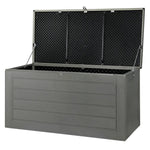 Gardeon Outdoor Storage Box 680L Container Lockable Garden Bench Tool Shed Black - Home & Garden > Storage