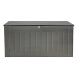 Gardeon Outdoor Storage Box 830L Container Lockable Garden Bench Tool Shed Black - Home & Garden > Storage