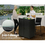 Gardeon Outdoor Storage Box Garage Wicker Shelf Chest Garden Shed Tools - Home & Garden > Storage