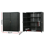 Gardeon Outdoor Storage Box Garage Wicker Shelf Chest Garden Shed Tools - Home & Garden > Storage