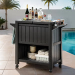 Gardeon Outdoor Storage Cabinet Box 80L Ice Bucket Cooler Rolling Serving Cart Kitchen Trolley - Furniture > Outdoor >